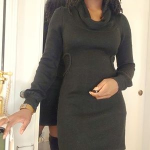 Jump Girl Long Sleeve Cowl Neck Sweater Dress (S)